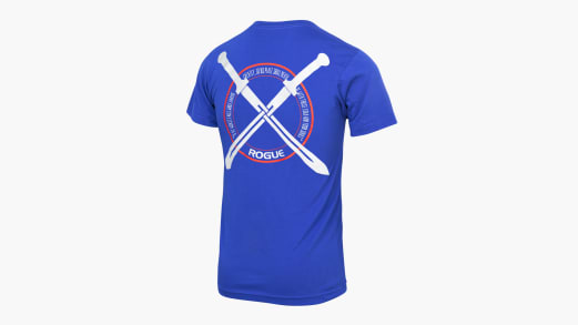 Josh Bridges Sword Shirt - Blue | Rogue Fitness